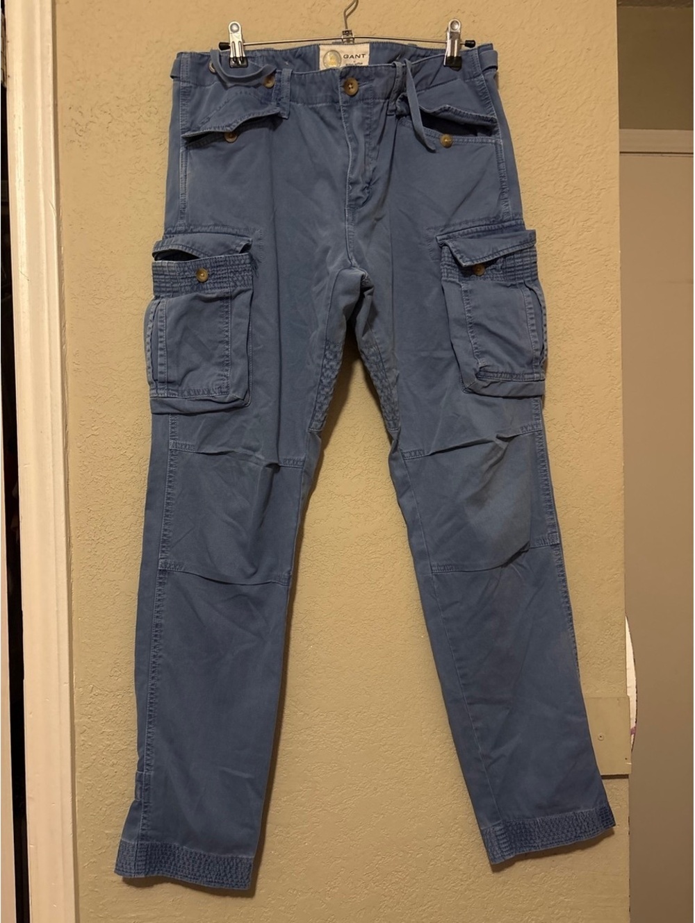 GANT by Michael Bastian Blue Cargo Pants W32 L32